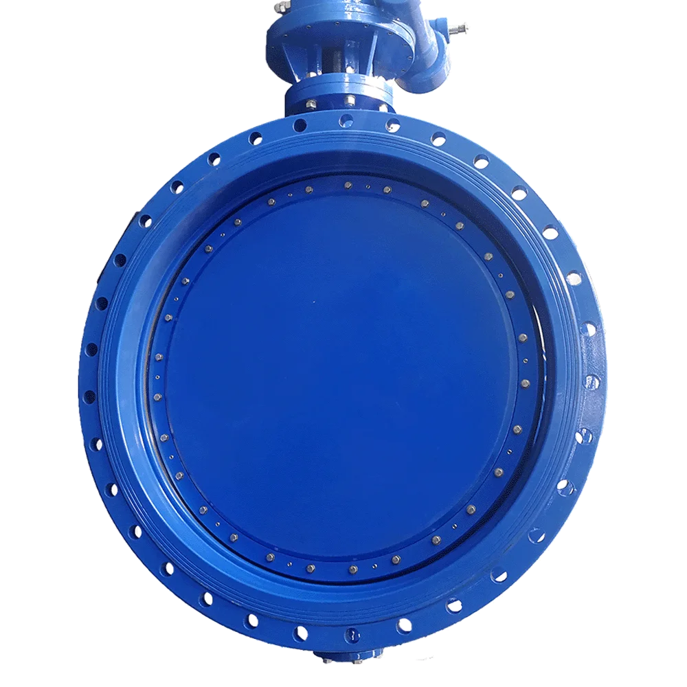 D342X-10Q DN1200 Dual eccentric soft seal butterfly valve for water supply Ductile iron butterfly valve