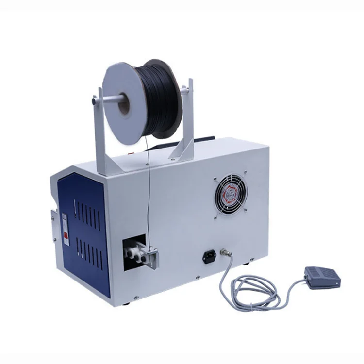 Hot selling Automatic sheathed Wire Coiling Tying tie Winding Machine USB data cable Binding tool