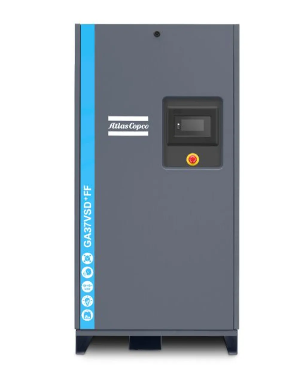 90kw oil Injected three phase ac power air compressor screw type with air-cooled for lower cost