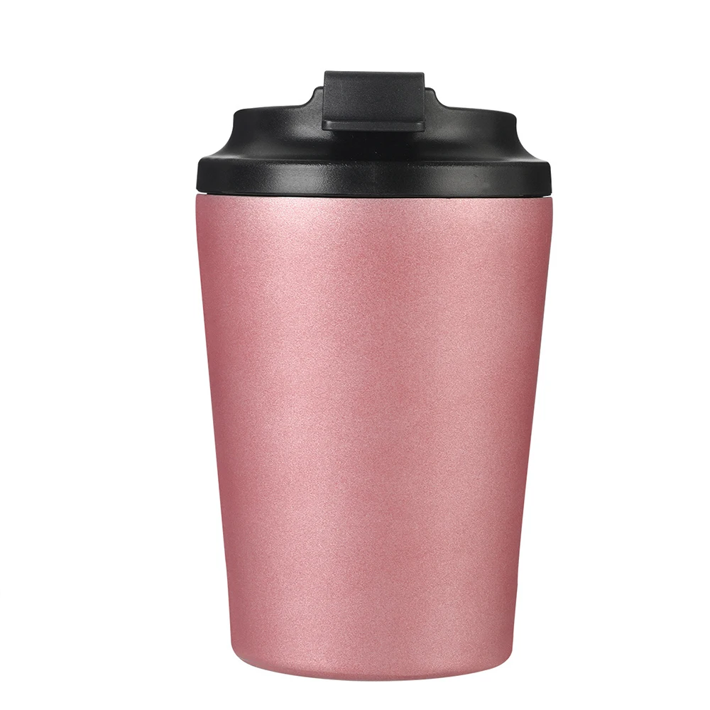 Wanto 360ml Small Mini Powder Coated Matte Black Pink Coffee Travel Wine Tumblers In Bulk With Free Shipping Service