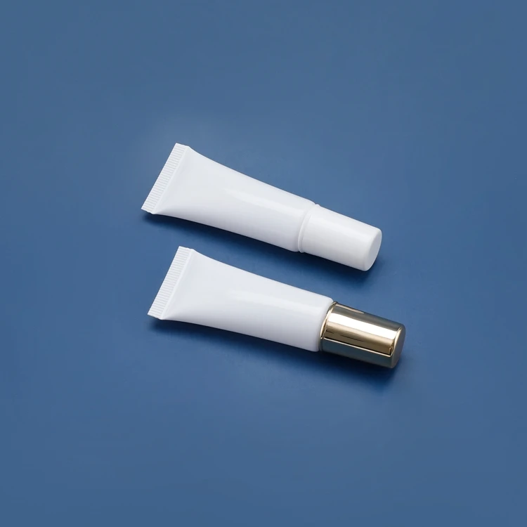 20ml Refillable Cute Sample Clear Printed White Plastic Tube Cosmetic Packaging Eco Friendly Foam Cosmetic Tube