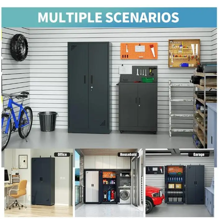 Customized Household Tool Cabinet Metal Garage Storage Cabinet Steel Garage Workshop Cabinet For Home