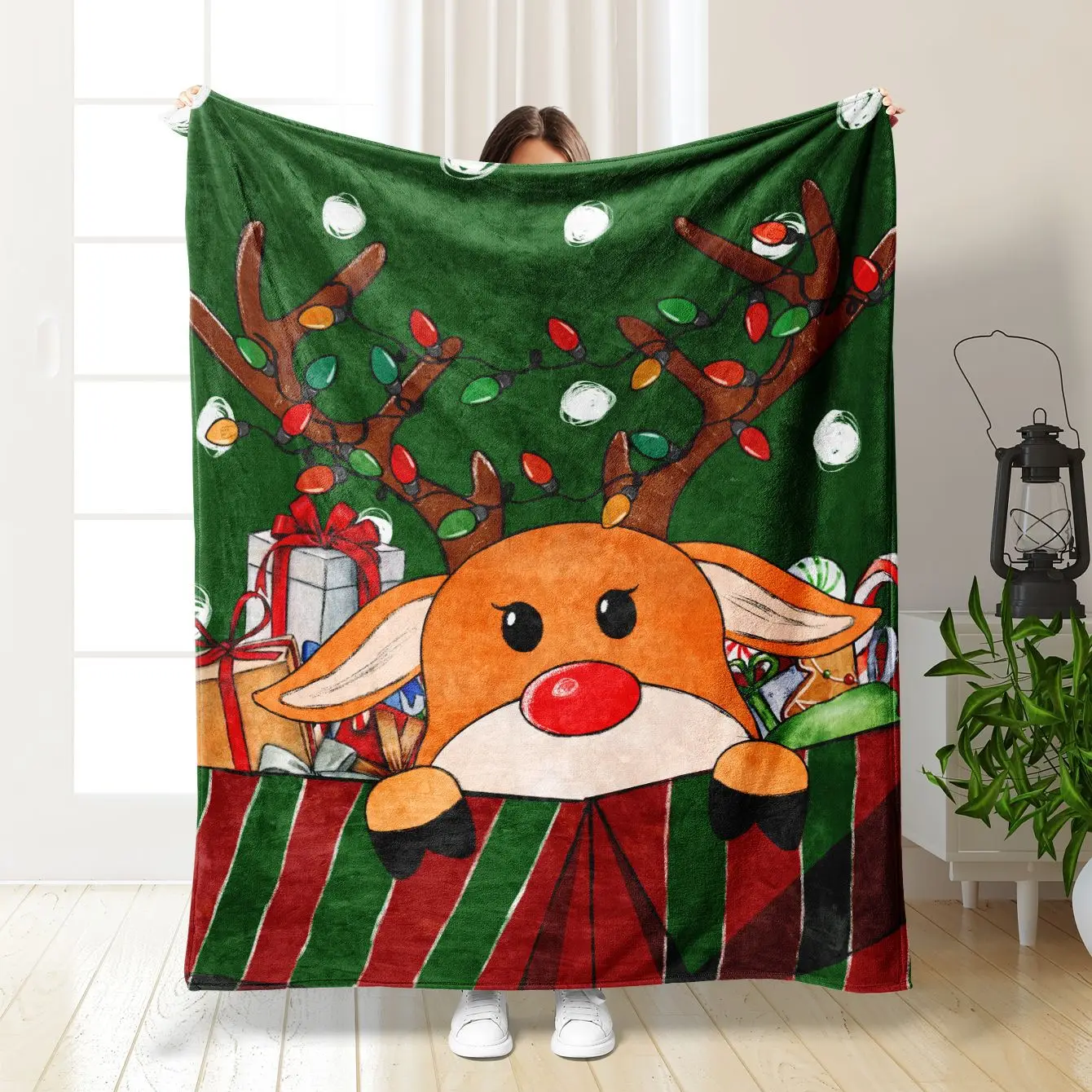 Wholesale 3D Digital Print Sherpa Sublimation Family Gifts Blanket Comfortable Soft Sofa Bed Custom Flannel Christmas Blanket