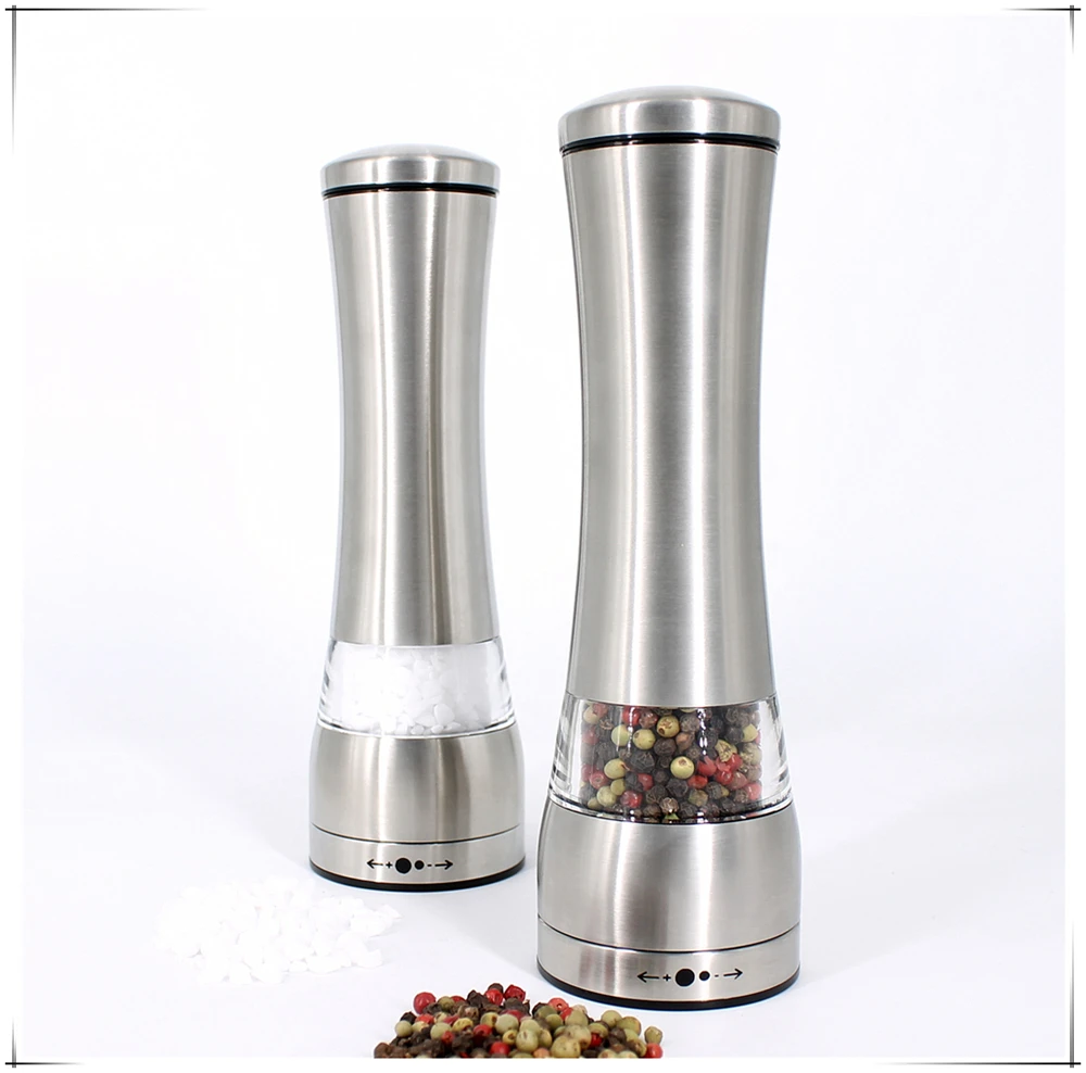 amazon hot sale  manual salt and pepper grinder  / stainless steel salt and pepper grinder set