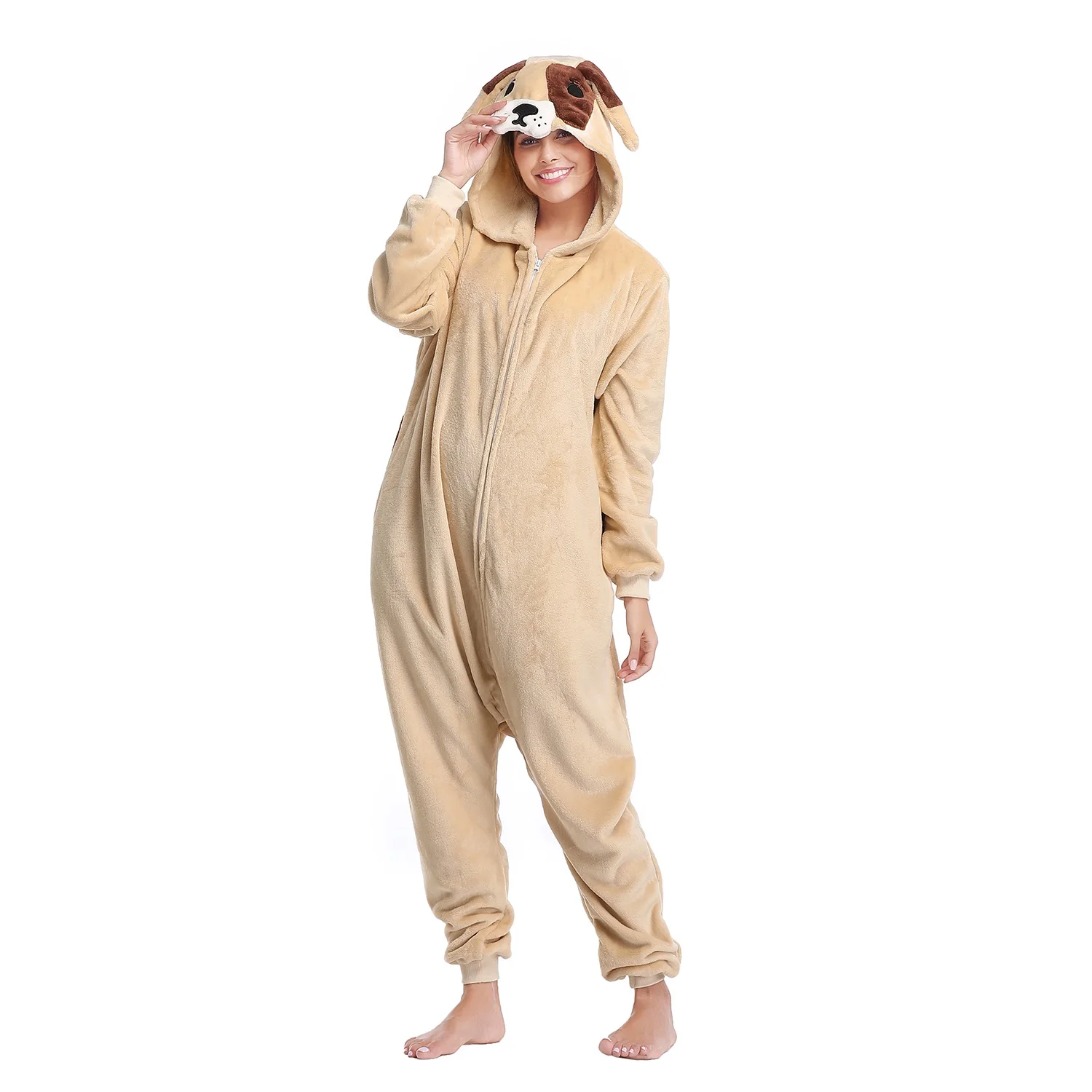 IN-STOCKED Retail Wholesale Animal Onesies  Christmas Pajamas Flannel Cartoon Costume Adults Pajamas Manufacturers Hight Quality