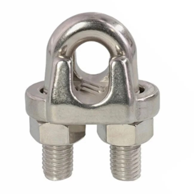 Stainless Steel Cable Clamp Wire Rope Clamp Clip High Polished Wire Rope Clip Rigging Hardware Fittings