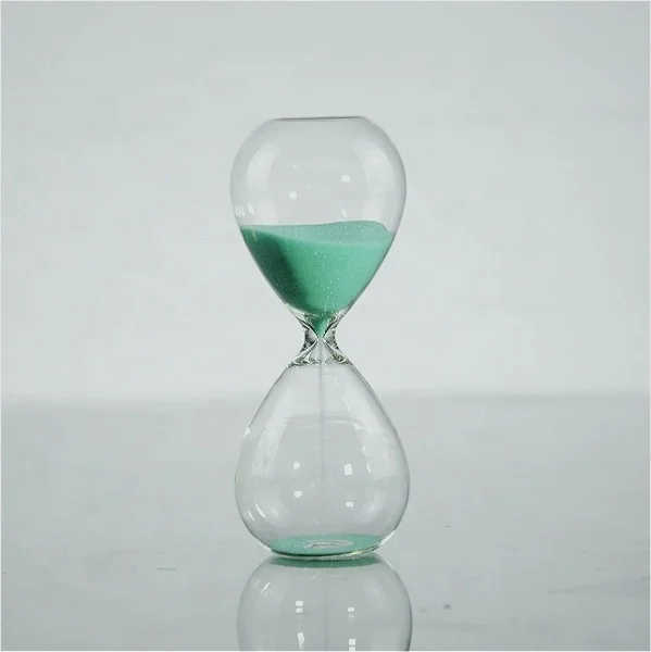 Wholesale Colorful Glass Sand Clock High Borosilicate Glass 5/10/30/60 Minute Hourglass Sand Timer