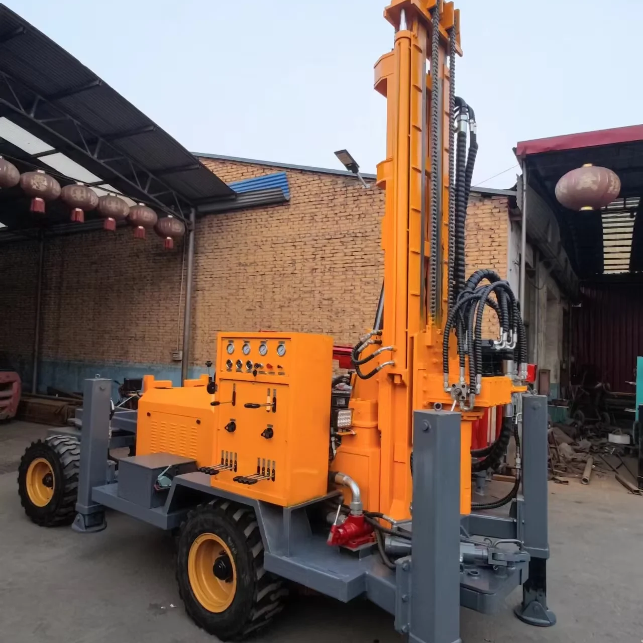 Swivel 300m Drill Rig Water Mini Oilfield Tractor Portable Mounted Truck Bore Rigs Drilling for Mobile Rigs Drilling