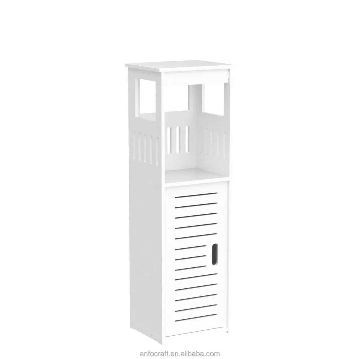Bathroom Bamboo Storage Cabinet Freestanding Floor Cabinet with Door for Shoes Tools in Living Room Bedroom Hallway Kitchen Use