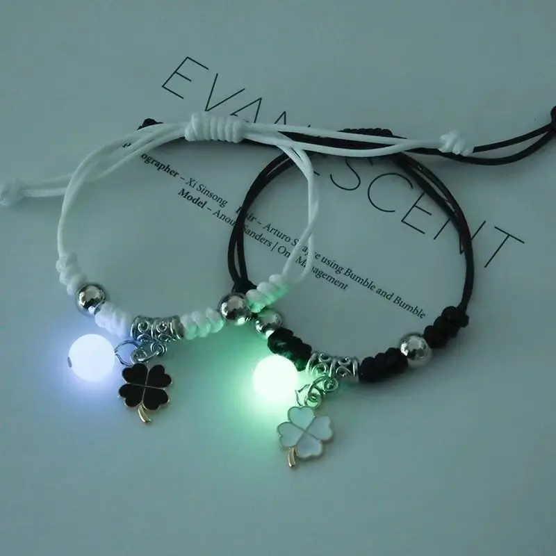 Luminous magnetic couple bracelet mutual attraction relationship matching friendship women men rope