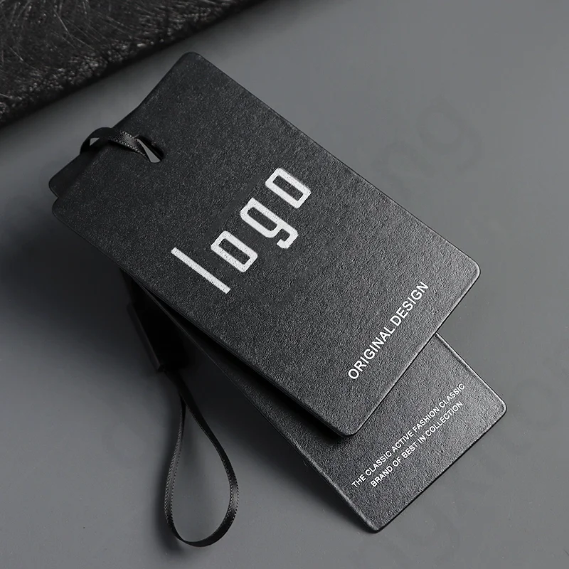 Оптовая продажа фабричная одежда RFID подвесная бирка с логотипом на заказ противоподдельный картонный материал для аксессуаров одежды
