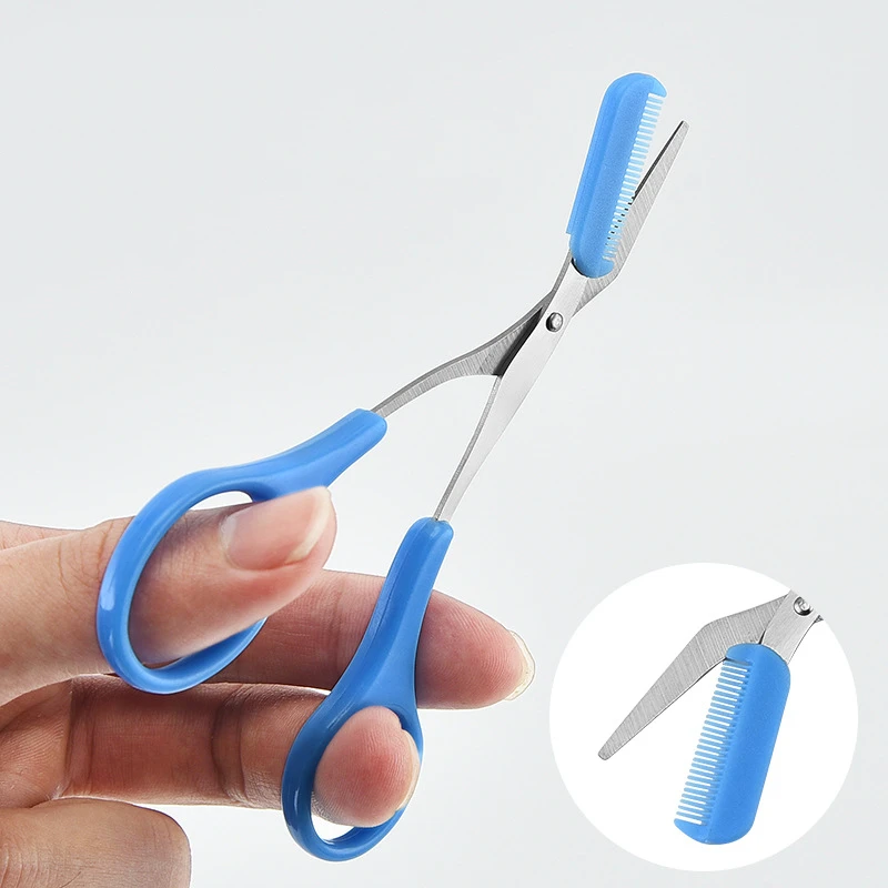 Косметические инструменты для удаления волос бровей милый макияж Триммер ножницы с расческой