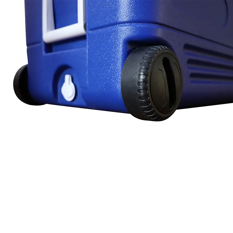 New 65L Solar Energy Ice Chest Cooler Box Coolers Portable Outdoor Electric Cooler Box with Wheel