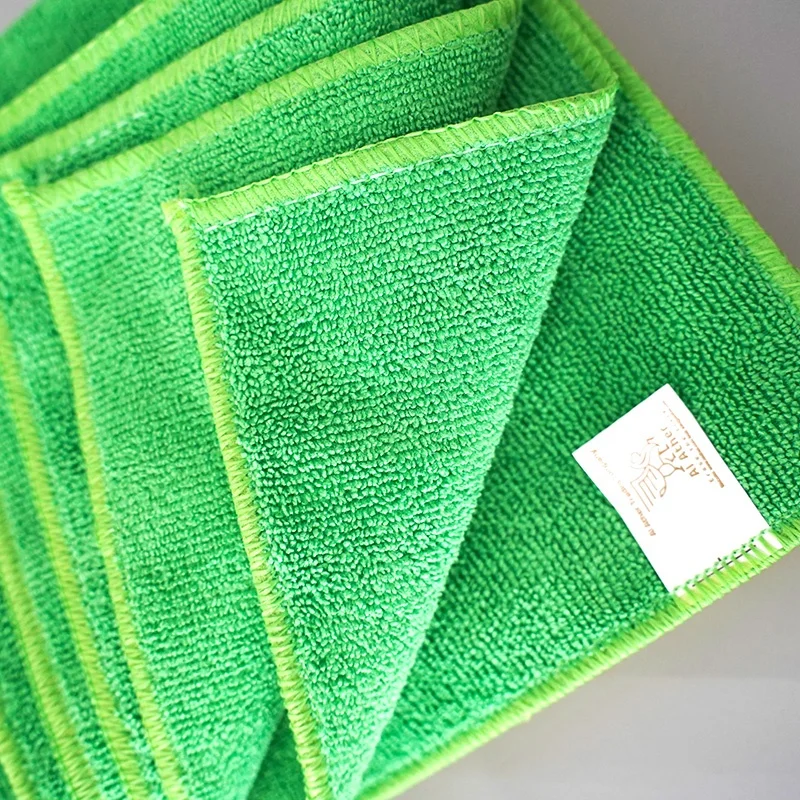 Microfiber Car & Kitchen Cleaning Cloths Warp Knitted Car Towels