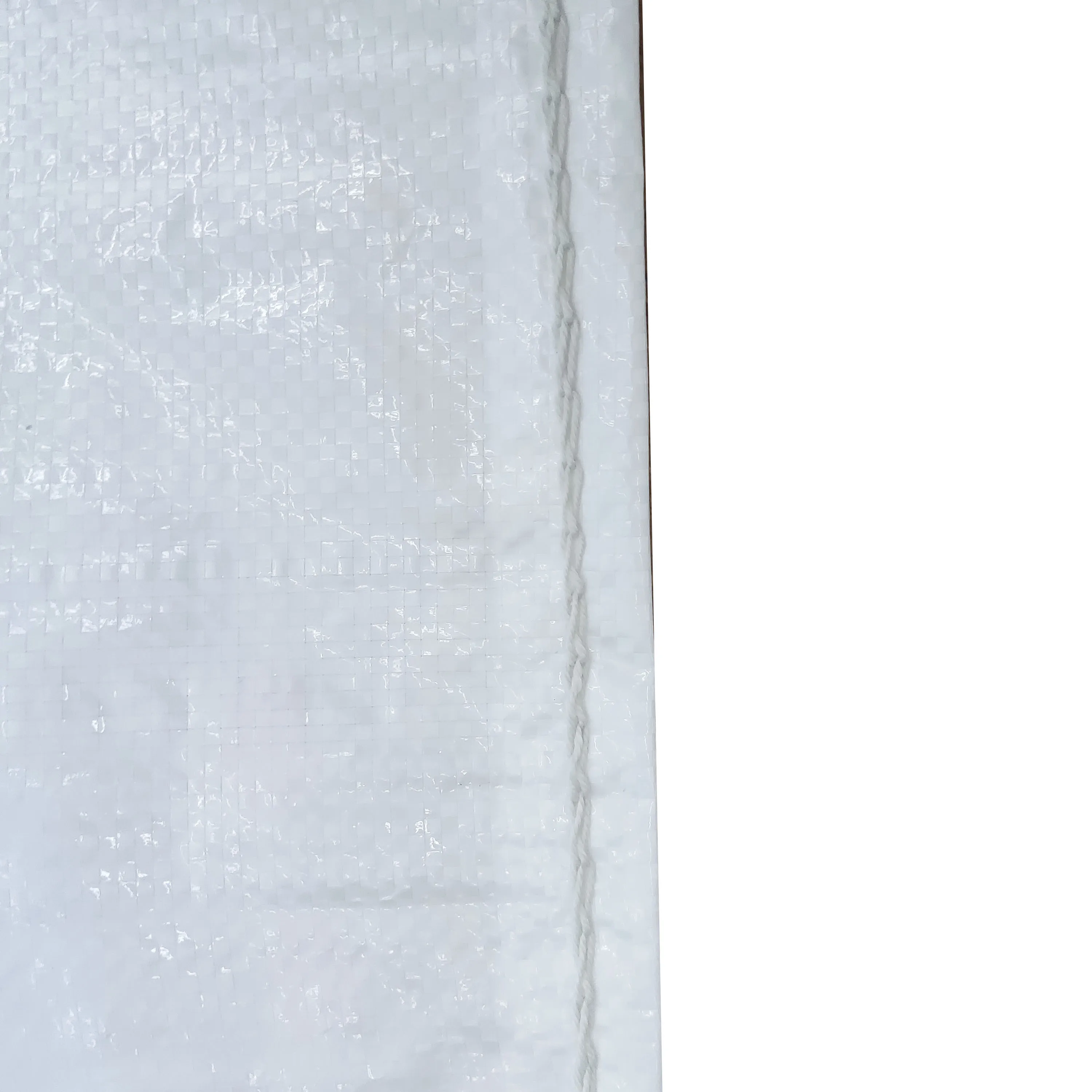 White Laminated Plain Polypropylene PP Woven Rice Bag Sack 25kg 50kg For Flour Salt Sugar Grain Wheat Maize Corn Packaging Used