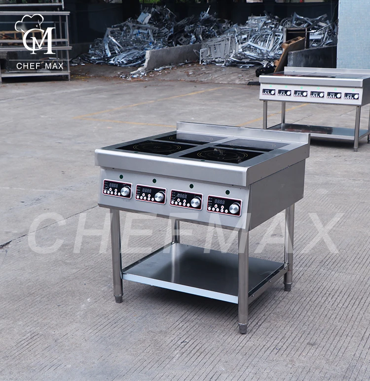 Коммерческая Вертикальная печь Chefmax 3500 Вт кухонная электрическая плита 4 горелки индукционная