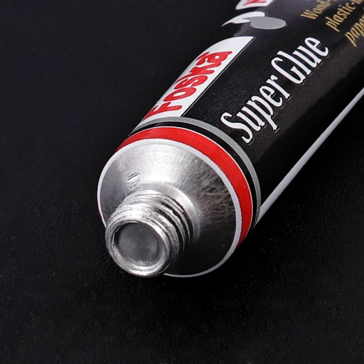 Foska Anti Clog Cap All Purpose Fast Invisible Repairs 3 Gram Cyanoacrylate Glue for Hard Plastics DIY Craft Metal