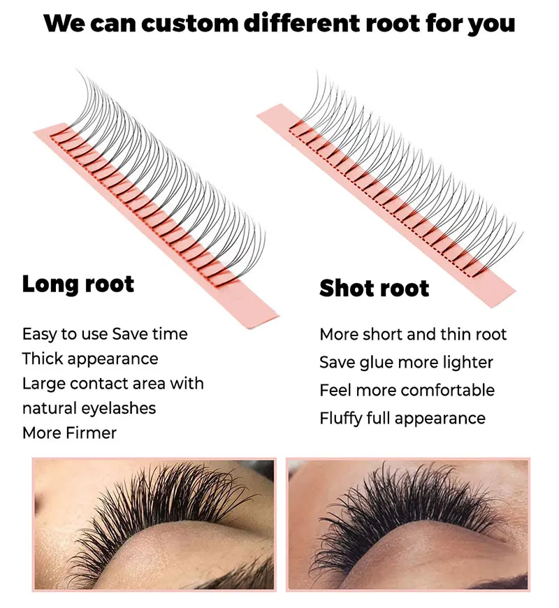 Wholesale pre made eyelash extension fanned 5d 6d 3d eyelash extension easy fans mega volume Lashes premade fans Lash extensions