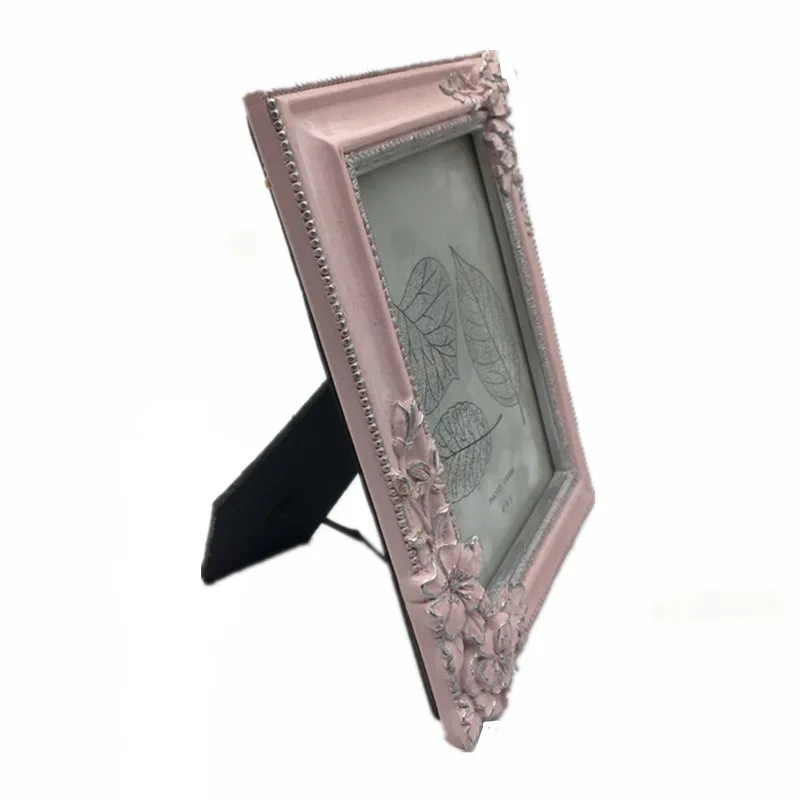 4X6 Romantic Pink Floral Wedding Photo Picture Frame