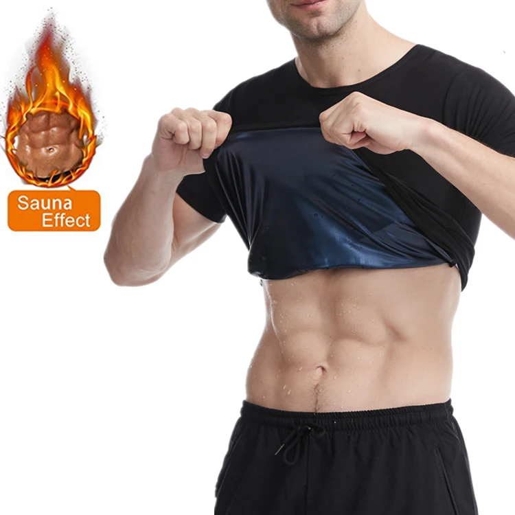 New Design Gym Workout Wear Sweat Sauna Like Waist Slimming Body Shaper Men Sweat Shirt