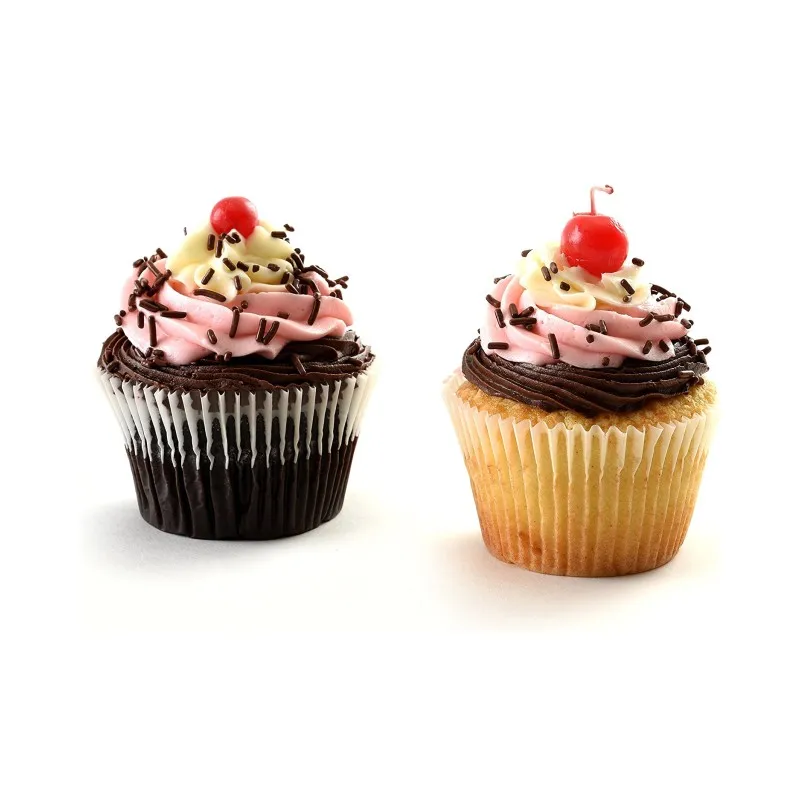 pet cut food grade silicone coated non-stick cupcake liners paper baking cup for cake