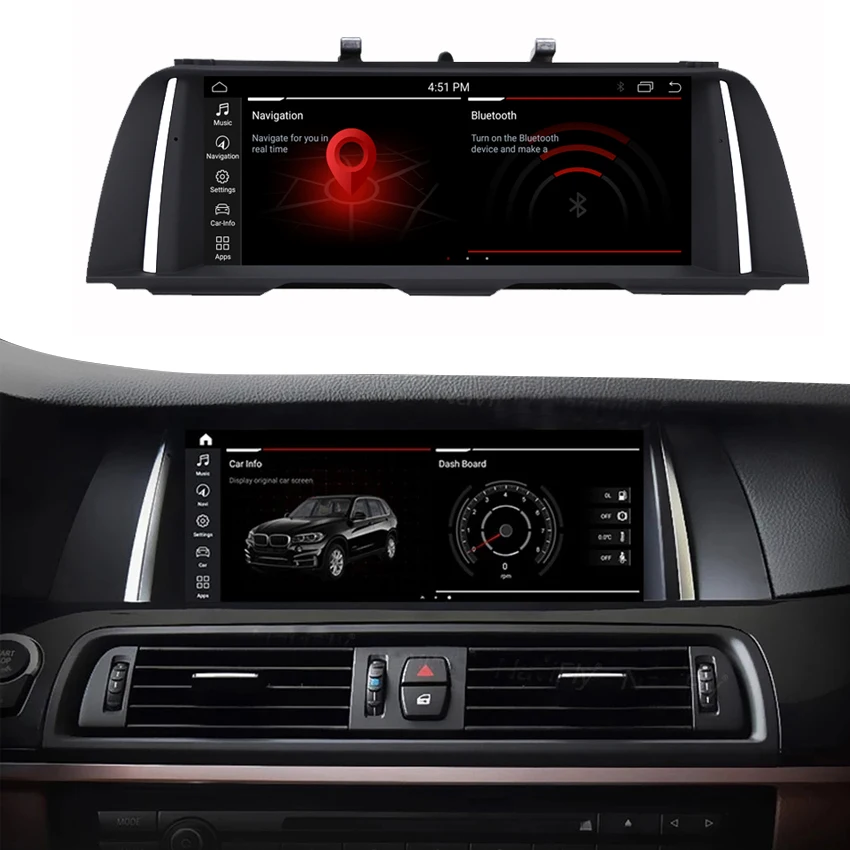 
KANOR 10.25 inch IPS touch screen car display head unit 8core msm8953 4g ram 64g rom gps navigation for bmw f10 f11 android 