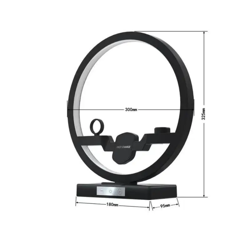 Wireless Charger Dock Station 4 In 1 USB Type C Charging Stand Fast Charging 3.0 For Mobile Phone Watch Headset Table Lamp