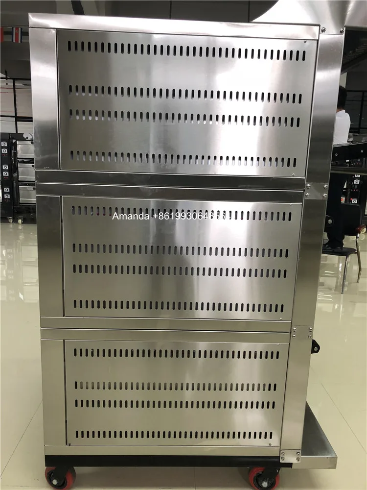 New baking machine single deck 2 tray gas pizza oven