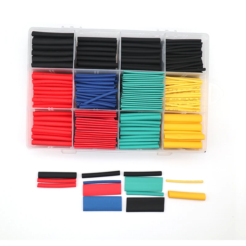 530 Piece Heat Shrink Tube Kit Cable Termoretractil Heat Shrink Tube Sleeve Box Heat Shrink Tubing Wire Cable Sleeving 530