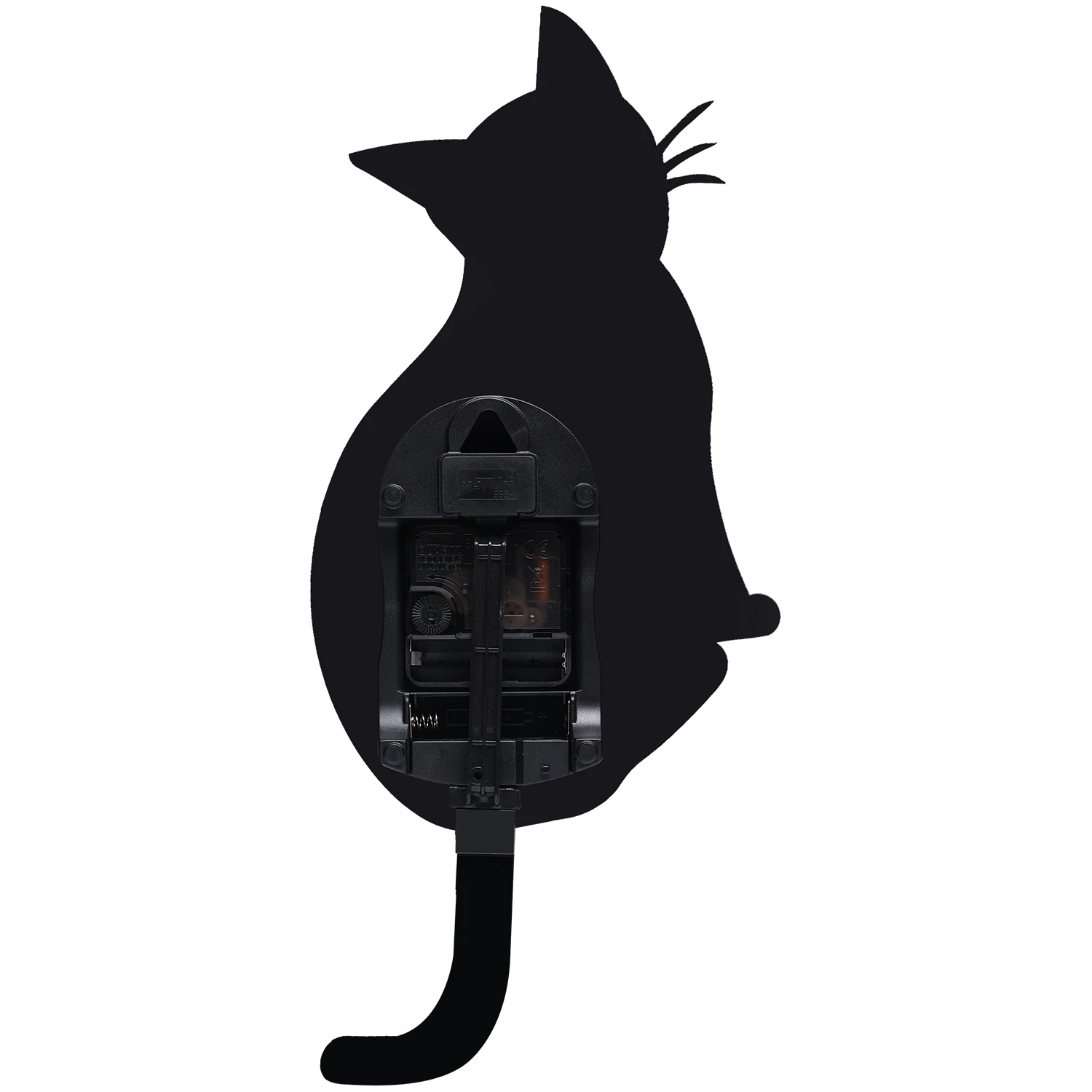 New Hot Selling Cute Tail Wagging Cat Clock Acrylic Creative Wall Decoration Clock