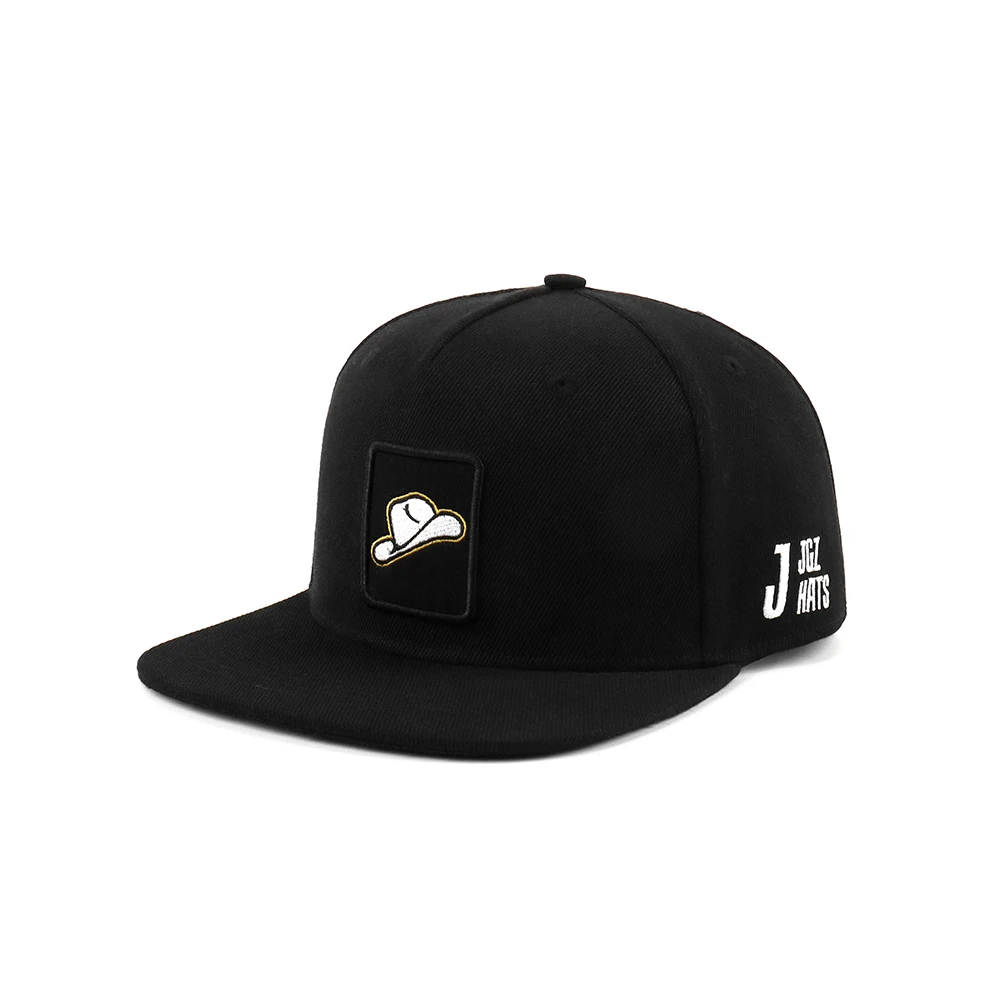 oem custom print Brim Snapback caps custom embroidered  logo 5 panel snapback hat hiphop cap snapback