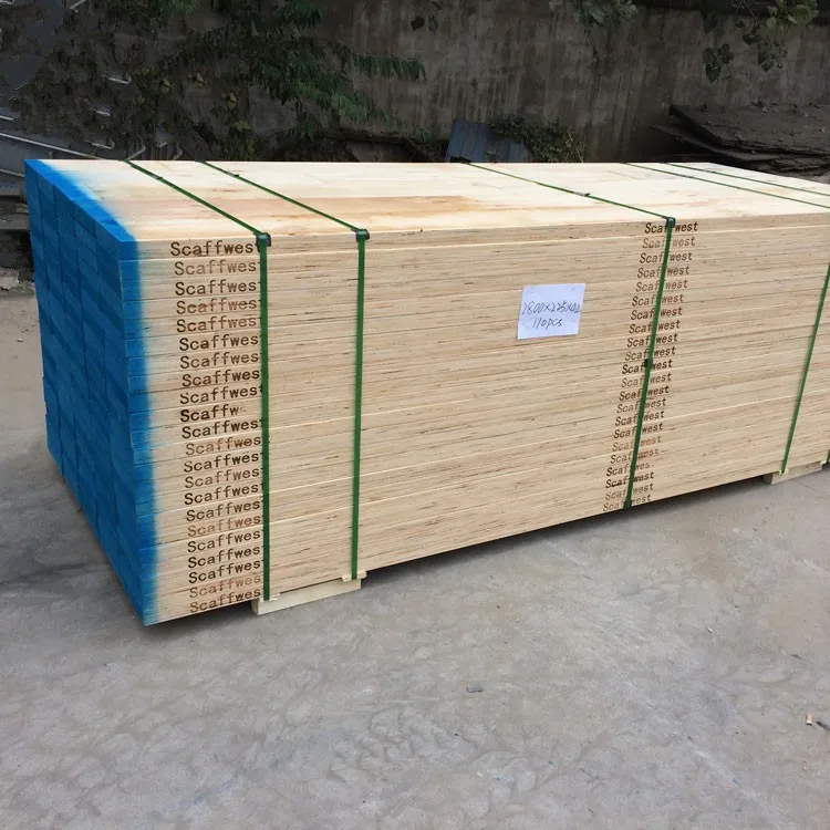 construction grade pine lvl scaffolding planks structural pine wood 25mm 30mm 35mm OSHA certificate wooden plank / LVL scaffold