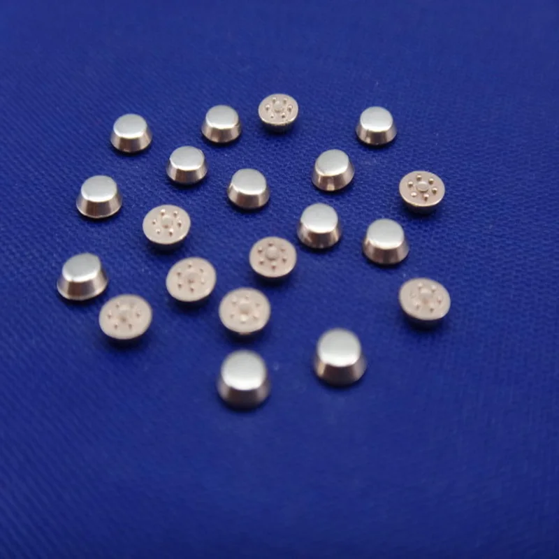 Bimetal plum blossom button silver contact point