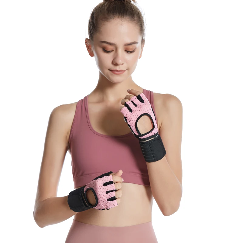 gym mitts breathable half finger workout fitness exercise weight lifting mitts