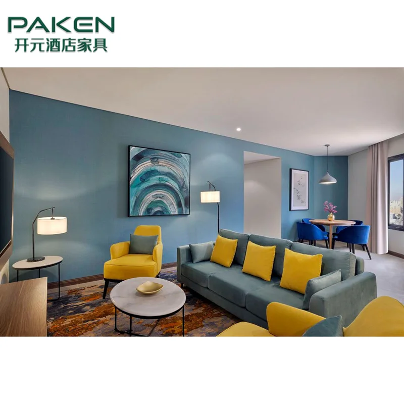 Holiday Inn express Hotel Modern King Size Wooden Headboard Bed Room Suites Hotel Bedroom Furniture