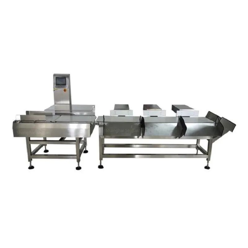 4 level 5 sorting alarm checkweigher fish sorting machine online multi-stage check weigher check weight machine