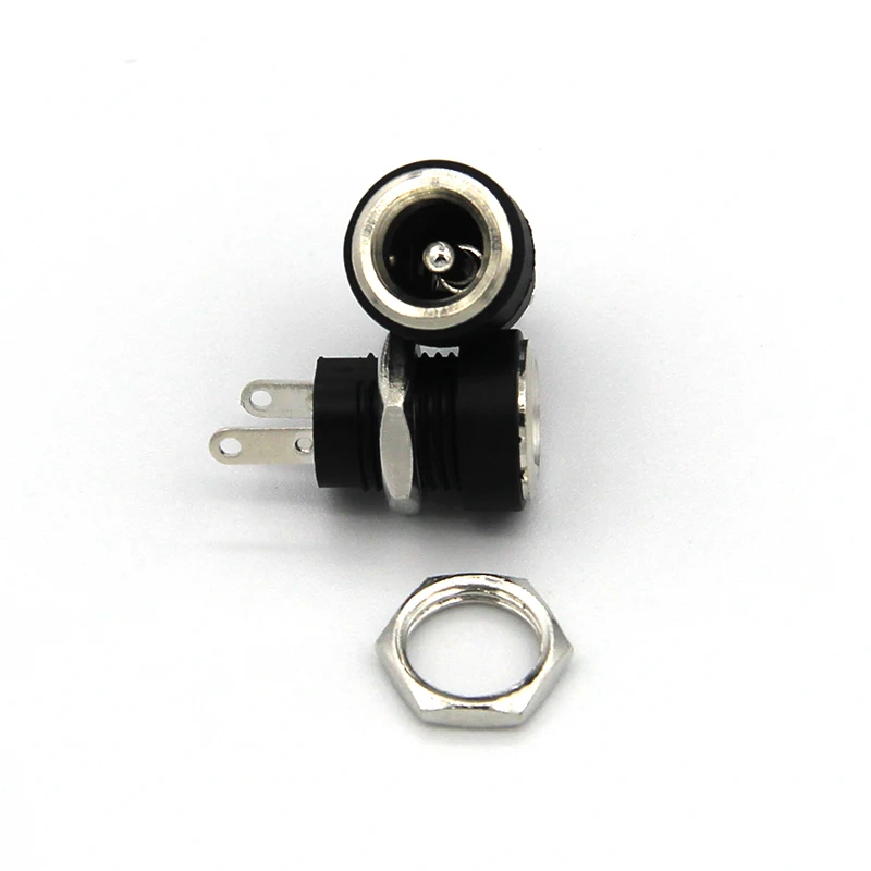 Cost Effective DC Jack Pin 2.5mm*5.5mm Male Connector 2-pin DC Connector Through Hole