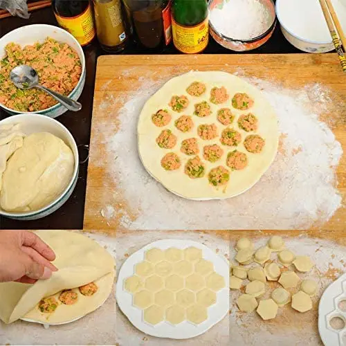 Food Grade Plastic Dumpling Mold tray with 19 Holes Russian Pelmeni Maker Dumplings Maker plastic mold machine Dumpling Press