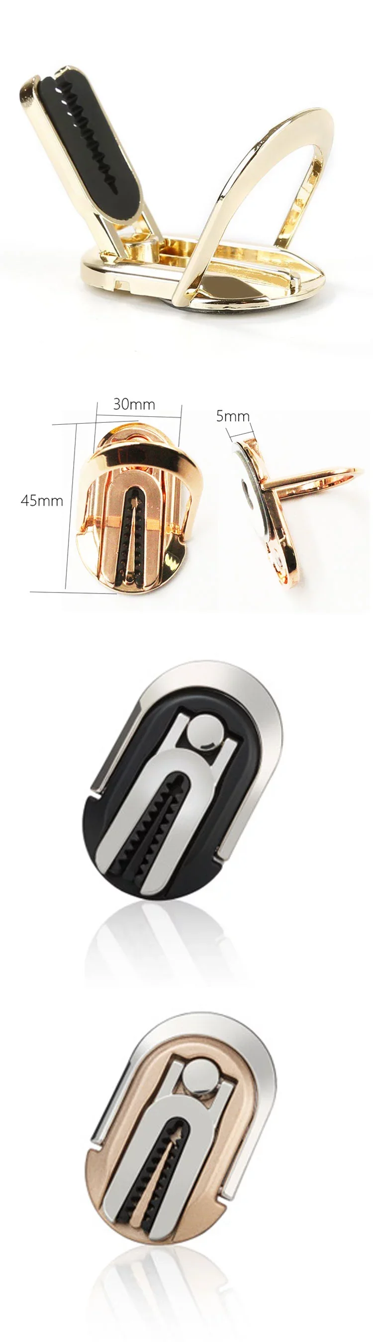 Factory Price 2021 phone accessories universal 2 In 1 360 Degree Rotation Car Air Vent Mount Mobile Phone Finger Ring Holder .jpg