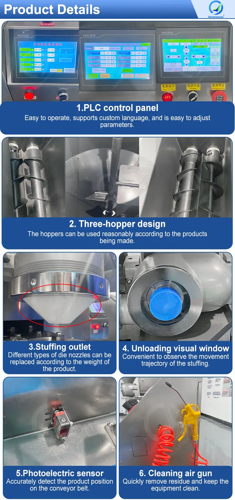 OCEAN Date Cookie Coxinha Falafel Maker Small Kubba Make Machine Maamoul Production Line