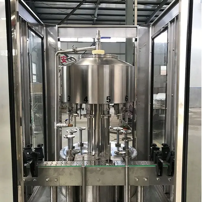 High Efficiency Automatic vacuum rotary 12 18 24 36 Heads liquid filling machine vodka spirit whisky wine filling machine