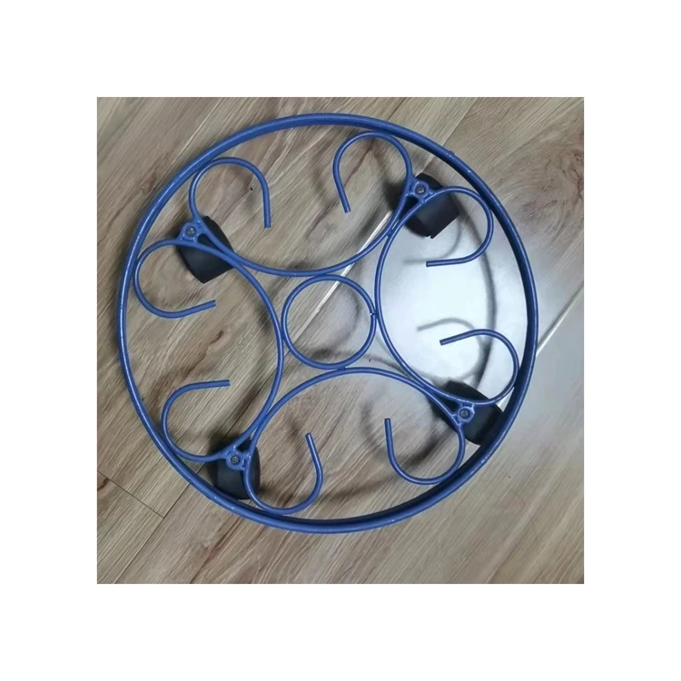 Factory Direct Sales Double Bamboo Flower Pot Card Holder Wood Stand