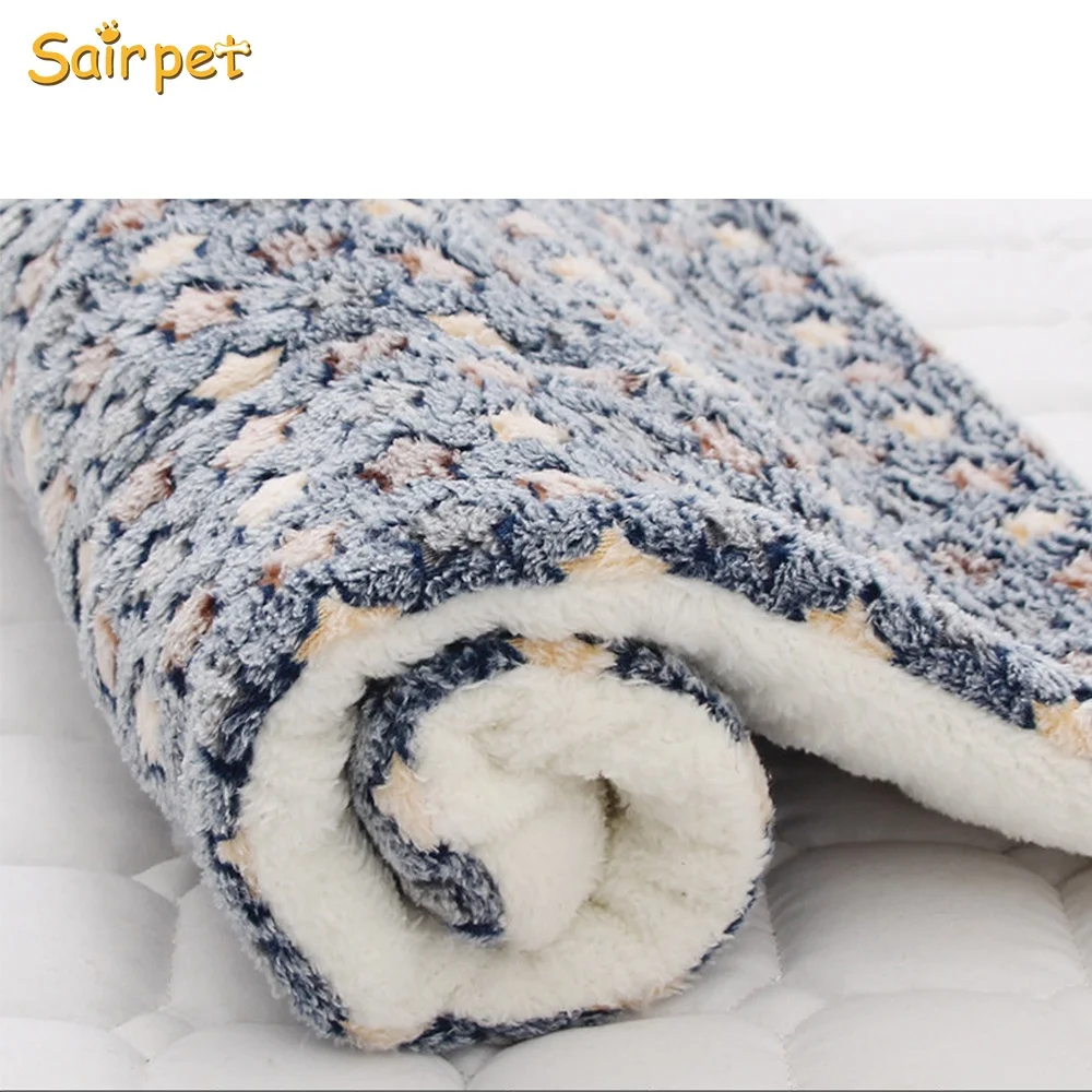 Sairpet Super Soft and Fluffy Premium Dog Blanket Pet Mat Cute Flannel Fleece Throw for Puppy Dog Cat Multi Color