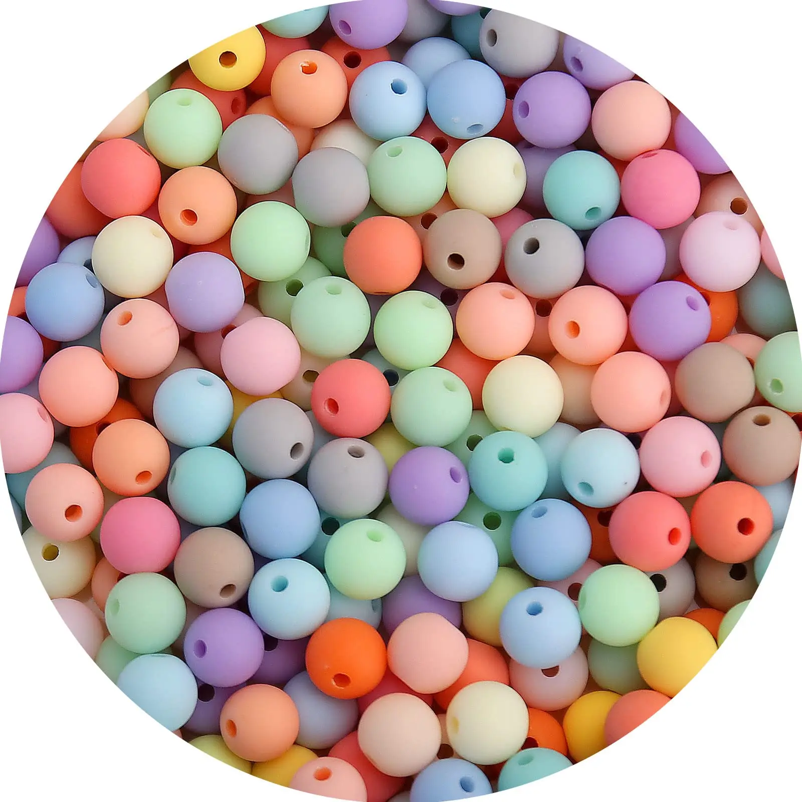 DIY 4000PCs 6MM Smooth Mix Colors Acrylic Round Beads, Round Acrylic Balls Gumball Beads,  Chunky Beads for necklace