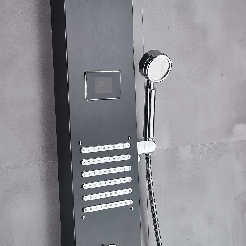 Well-designed digital shower panel bathroom shower and steam set shower column tower