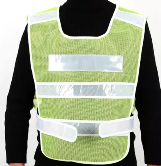 black mesh workwear safety security vest reflective vest jacket