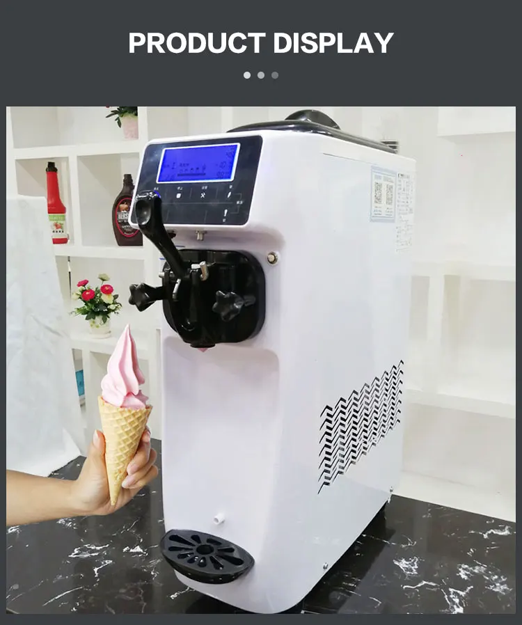 Commercial Soft Ice Cream Machine Factory Cheap Price Expanded Milk Water Soft Ice Cream Maker Restaurants New Pump Motor