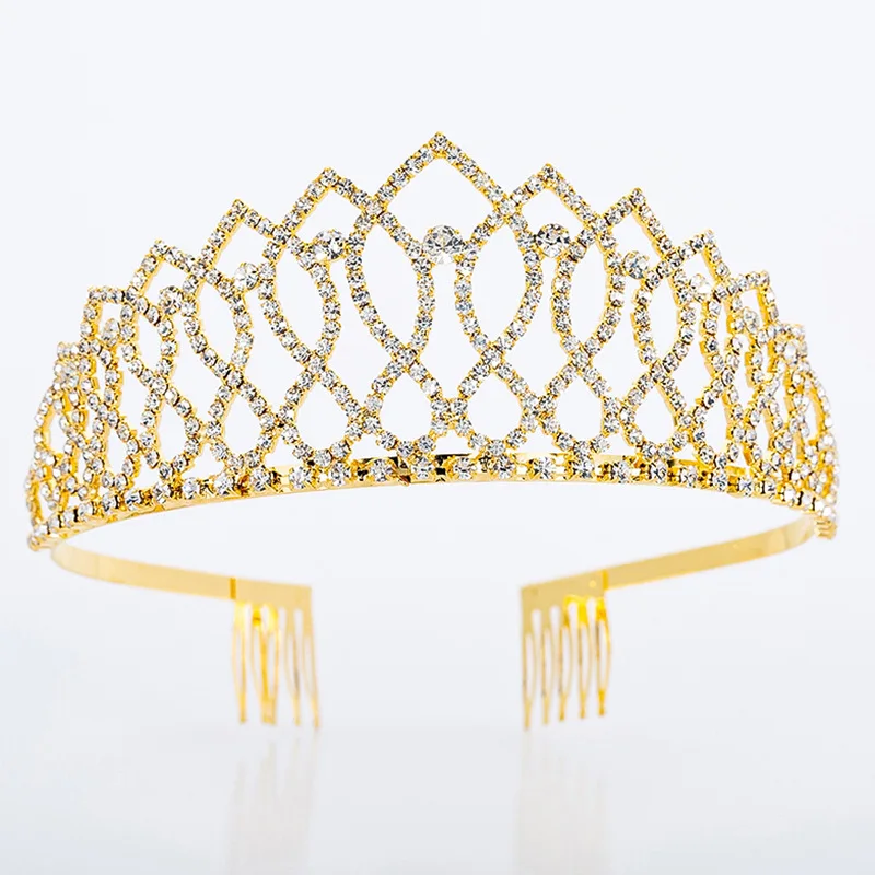 
Crystal Rhinestone Bejeweled Bridal Headdress Hair Accessories Wedding Hair Decoration Crown 