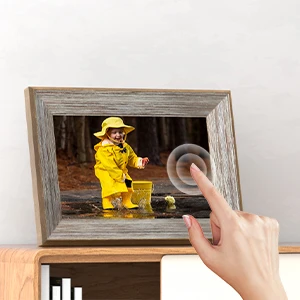 RK3126C pictures frame wood 10 Inch 800*1280 wifi digital Art Photo Frame Control via App frameo