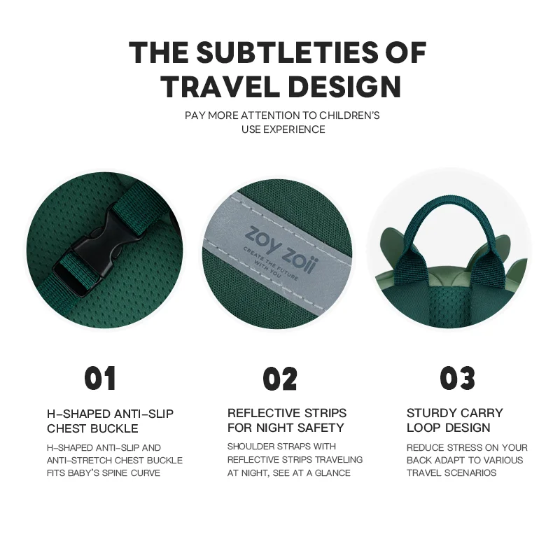 Zoyzoii 2024 3D Cute Kids Dinosaur Backpack Kindergarten Toddler Bags Gift Child Hat Bags For Girls And Boys